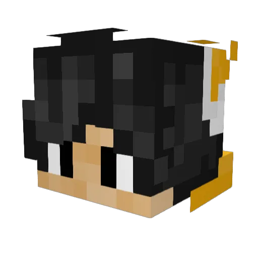 MyanEgg Minecraft avatar head, 3D render