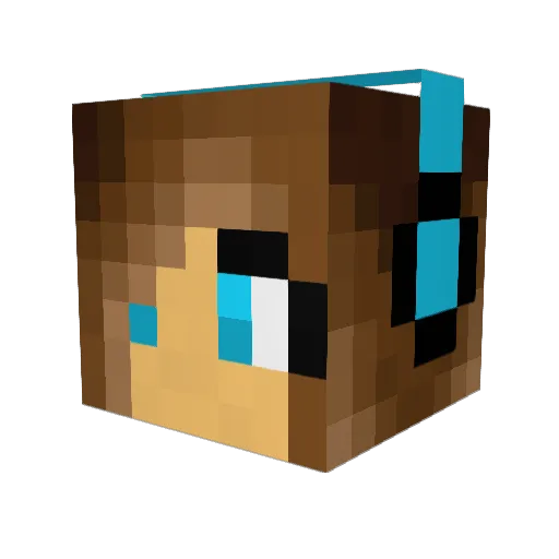 Myarbrough Minecraft avatar head, 3D render