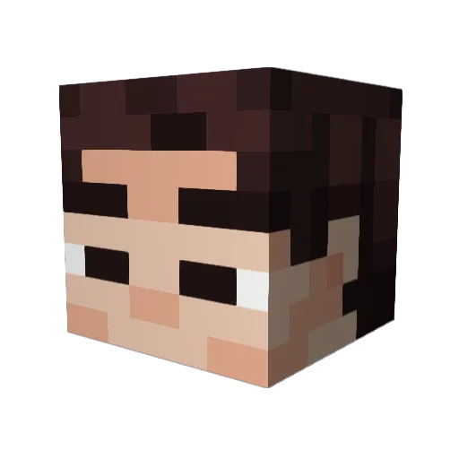 Myaugik8 Minecraft avatar head, 3D render