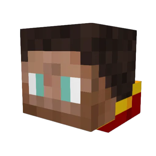 Myblockbuilder Minecraft avatar head, 3D render