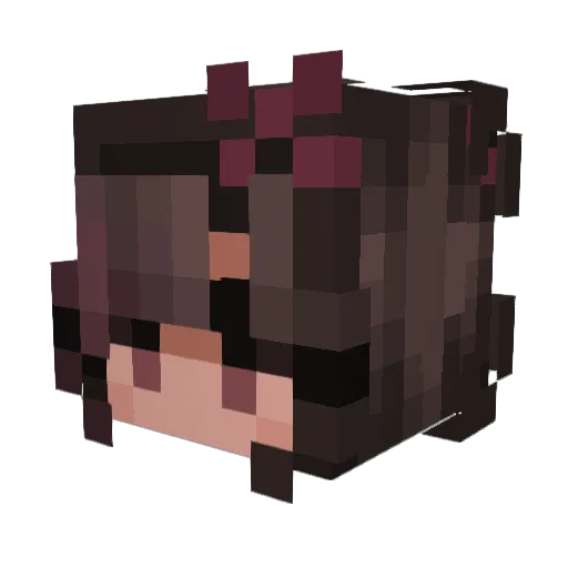 Mycelia03 Minecraft avatar head, 3D render