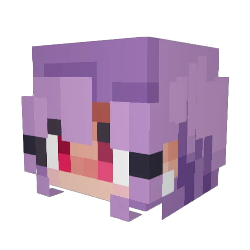 Mycelith Minecraft avatar head, 3D render