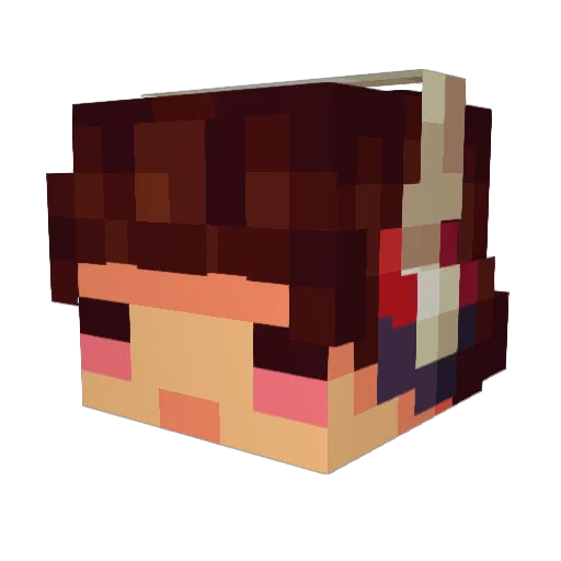 MyceliumBug Minecraft avatar head, 3D render