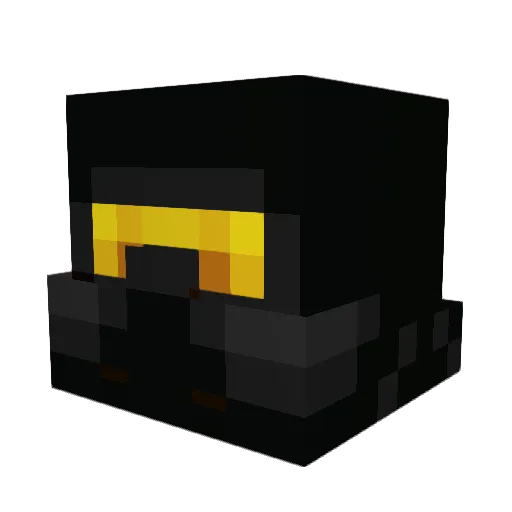 Mycolon Minecraft avatar head, 3D render