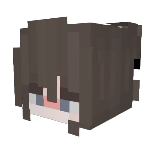 Mydian_ Minecraft avatar head, 3D render