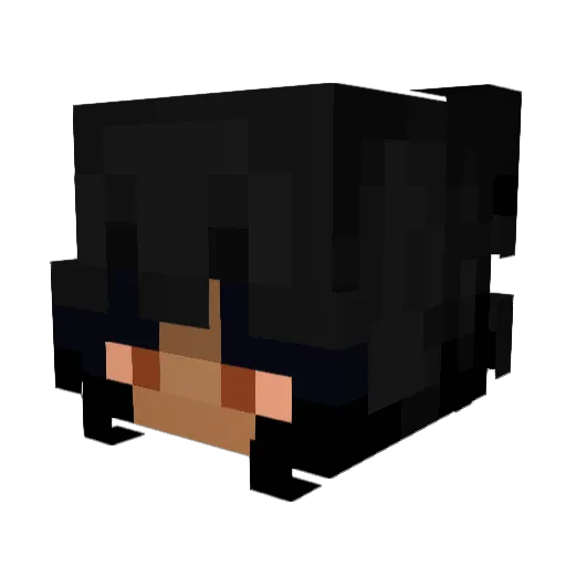 Myerkay Minecraft avatar head, 3D render