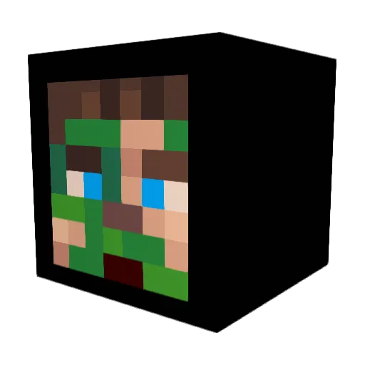 Myers2014 Minecraft avatar head, 3D render