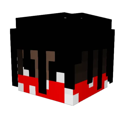 Myfeary Minecraft avatar head, 3D render