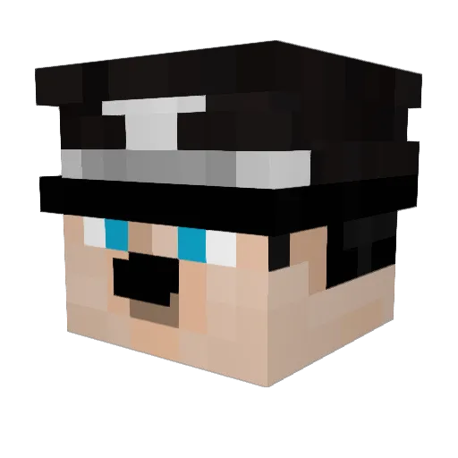 MyghtN1 Minecraft avatar head, 3D render