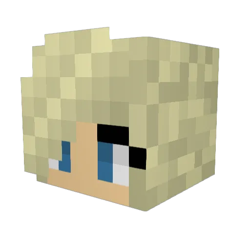 Myh__ Minecraft avatar head, 3D render