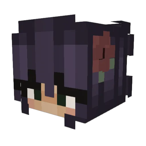 Myhome12 Minecraft avatar head, 3D render