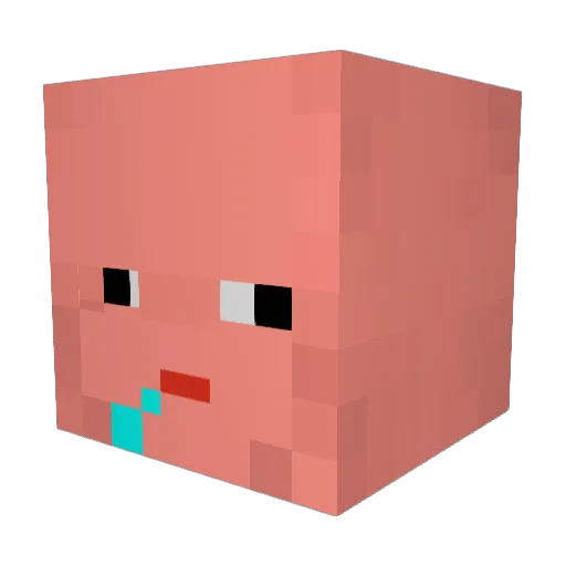 Myhtos Minecraft avatar head, 3D render