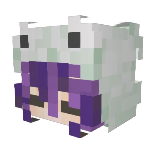Myhummy Minecraft avatar head, 3D render
