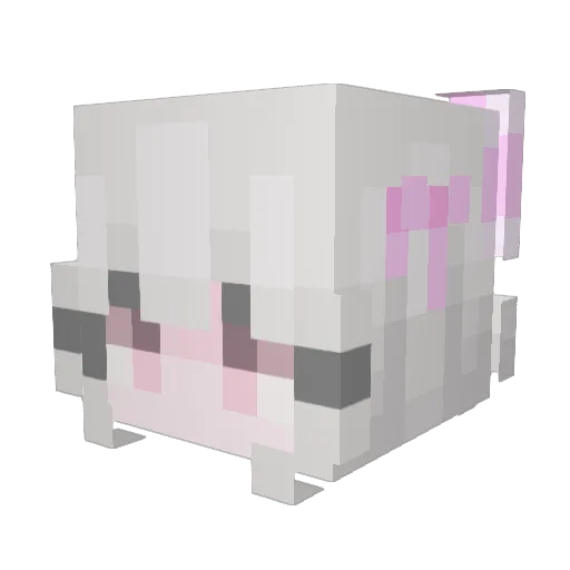 Myila Minecraft avatar head, 3D render