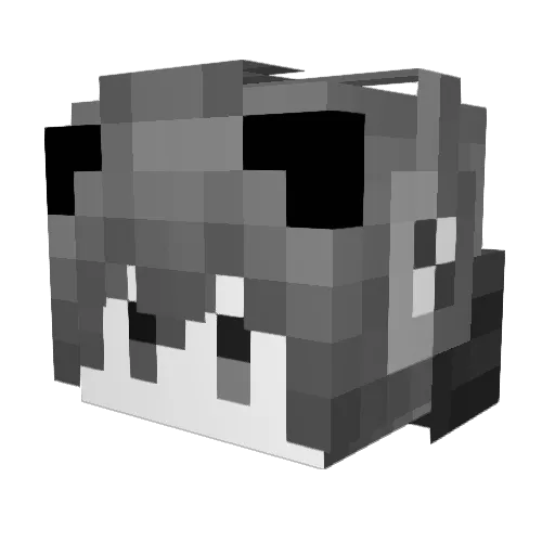 MyisKien Minecraft avatar head, 3D render