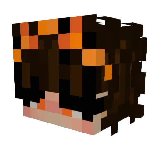 Myjallen Minecraft avatar head, 3D render
