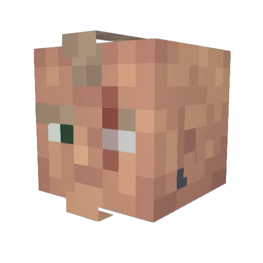 Myjlo_ Minecraft avatar head, 3D render