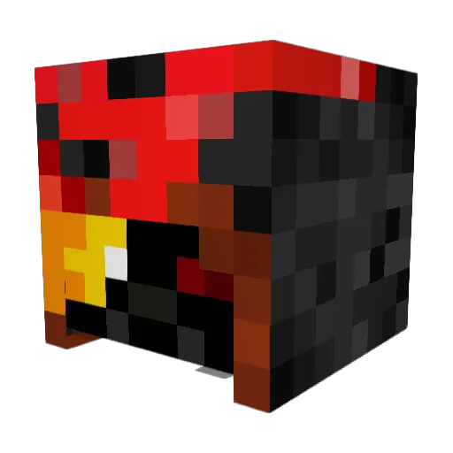 Mykemo Minecraft avatar head, 3D render