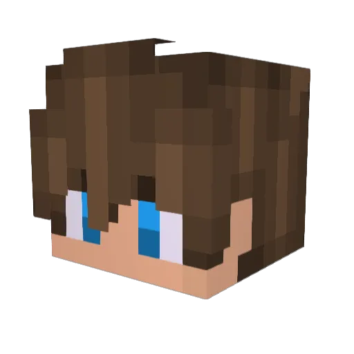 Myki0 Minecraft avatar head, 3D render