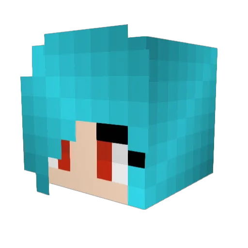 Myl_Ne Minecraft avatar head, 3D render