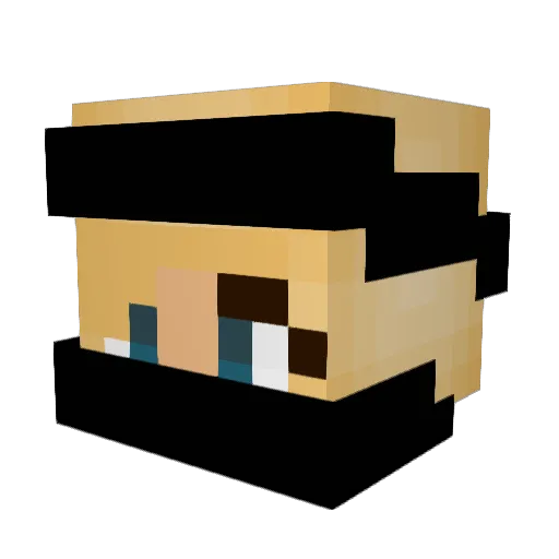 MyladyJane Minecraft avatar head, 3D render