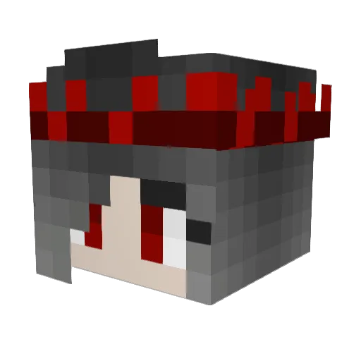 Mylady_ Minecraft avatar head, 3D render