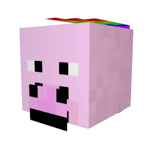 MylahK Minecraft avatar head, 3D render