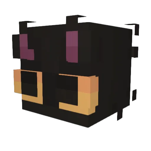 Mylamaster Minecraft avatar head, 3D render