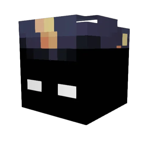 Mylaoh Minecraft avatar head, 3D render