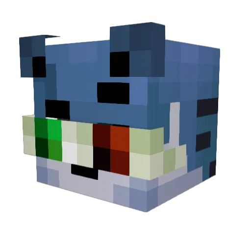 Myldrex Minecraft avatar head, 3D render