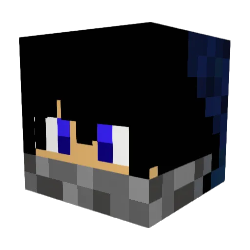 Myle0 Minecraft avatar head, 3D render