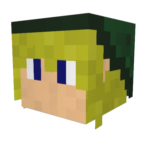Mylenium Minecraft avatar head, 3D render
