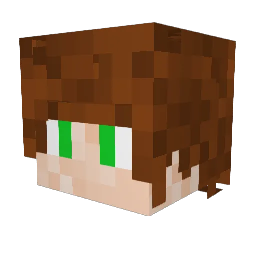 MylesWolf Minecraft avatar head, 3D render