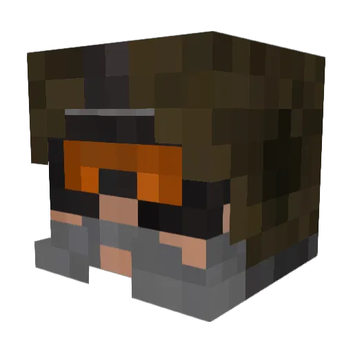 Myles_Away Minecraft avatar head, 3D render