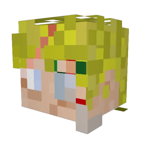 MyloKirbs Minecraft avatar head, 3D render