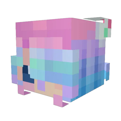 Mylo_Ver Minecraft avatar head, 3D render