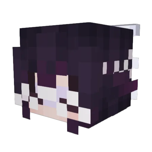 Mylovejasmi Minecraft avatar head, 3D render