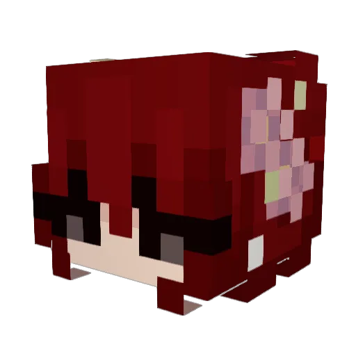 MyluSaurus Minecraft avatar head, 3D render