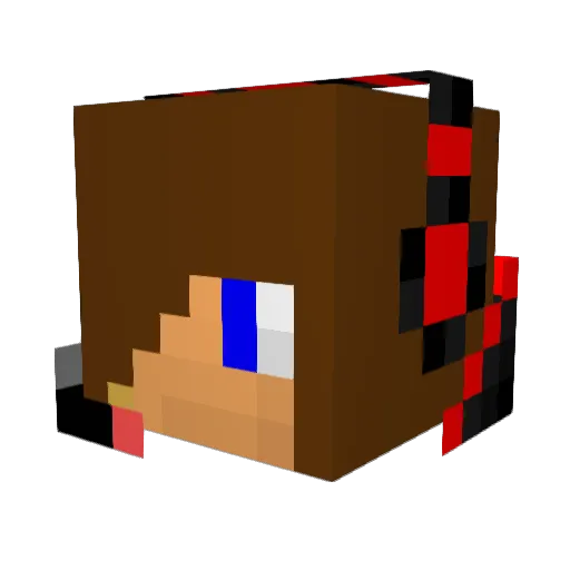 Mym78 Minecraft avatar head, 3D render