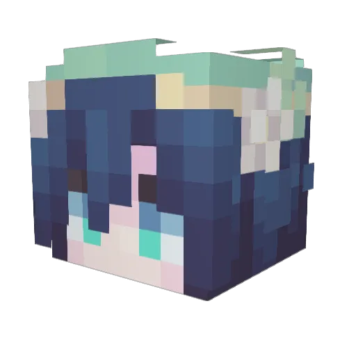 Mymbz Minecraft avatar head, 3D render