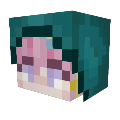 Myml4n Minecraft avatar head, 3D render