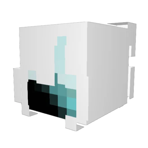 Mymmel1 Minecraft avatar head, 3D render