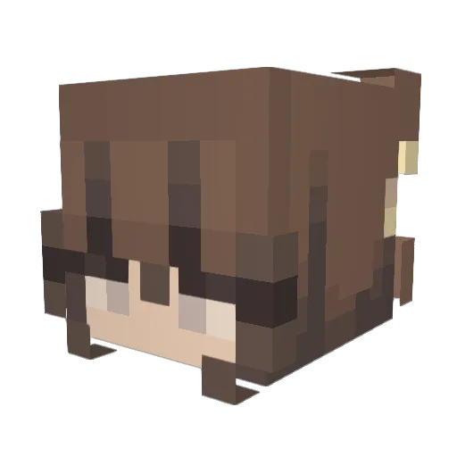 Mymypanda776 Minecraft avatar head, 3D render
