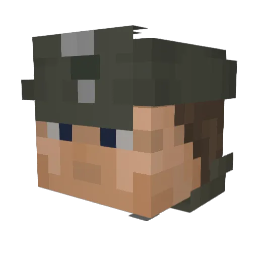 Myn4m3isk4i Minecraft avatar head, 3D render