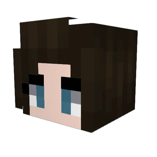 Mynagon Minecraft avatar head, 3D render