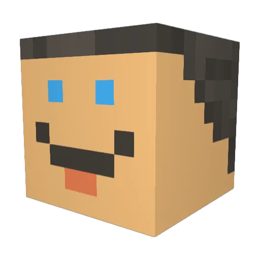 MynamesJay Minecraft avatar head, 3D render
