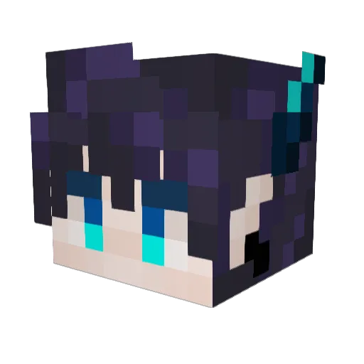 Myndd Minecraft avatar head, 3D render
