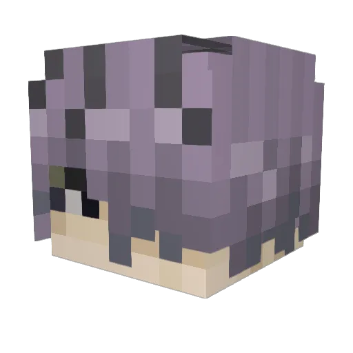 Mynimum Minecraft avatar head, 3D render
