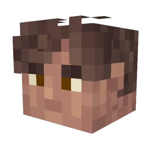 MynockSpit Minecraft avatar head, 3D render