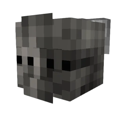 Mynoghra Minecraft avatar head, 3D render